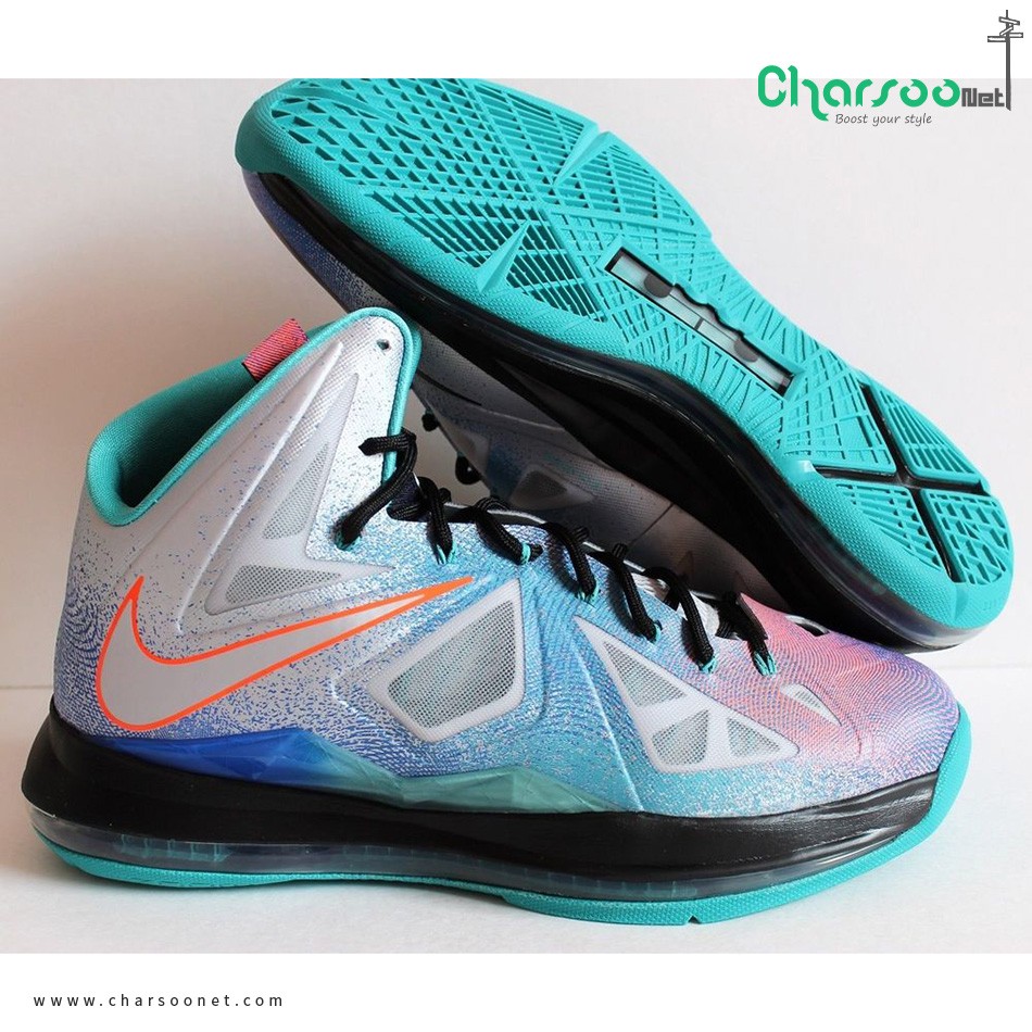 کتونی بسکتبال نایک Nike Lebron X Pure Platinum