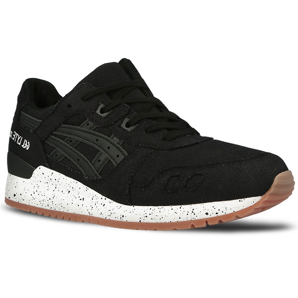 کفش اسیکس ژل لایت مردانه Asics GEL LYTE III All black 2016 کفش اسیکس ژل لایت مردانه Asics GEL LYTE III All black 2016