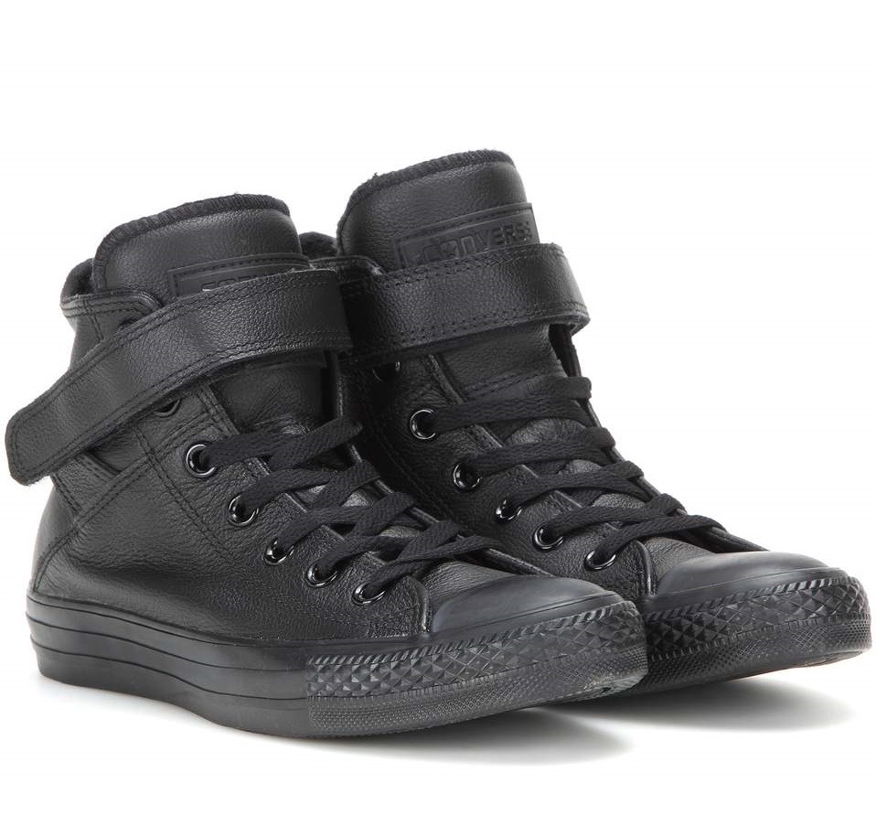 کفش آل استار Converse Black Leather Chuck Taylor All Star High Top Trainers کفش آل استار Converse Black Leather Chuck Taylor All Star High Top Trainers