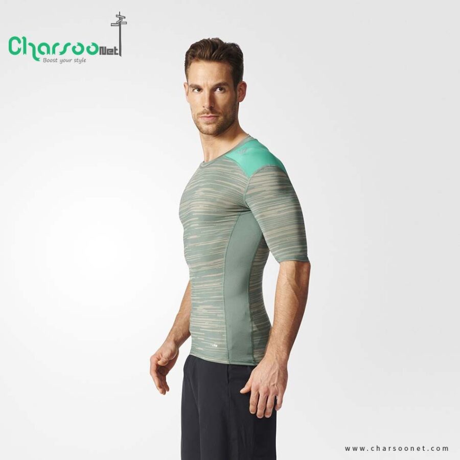 تیشرت ورزشی مردانه adidas Techfit Base Graphic Tee