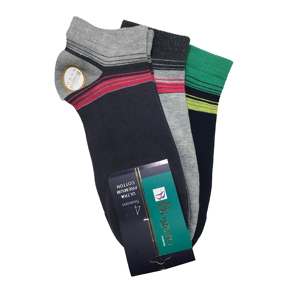 جوراب نخی مردانه Bogaro - بسته 3 عددی جوراب نخی مردانه Bogaro - بسته 3 عددی