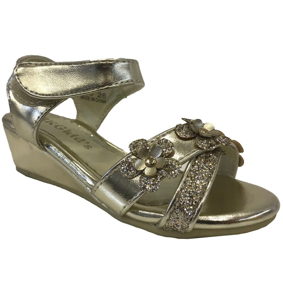 کفش مهمانی دخترانه طلایی