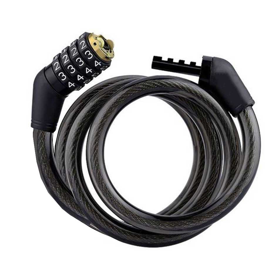 قفل کابلی رمزدار دوچرخه مدل Spiral Lock قفل دوچرخه حلقه ای Spiral lock