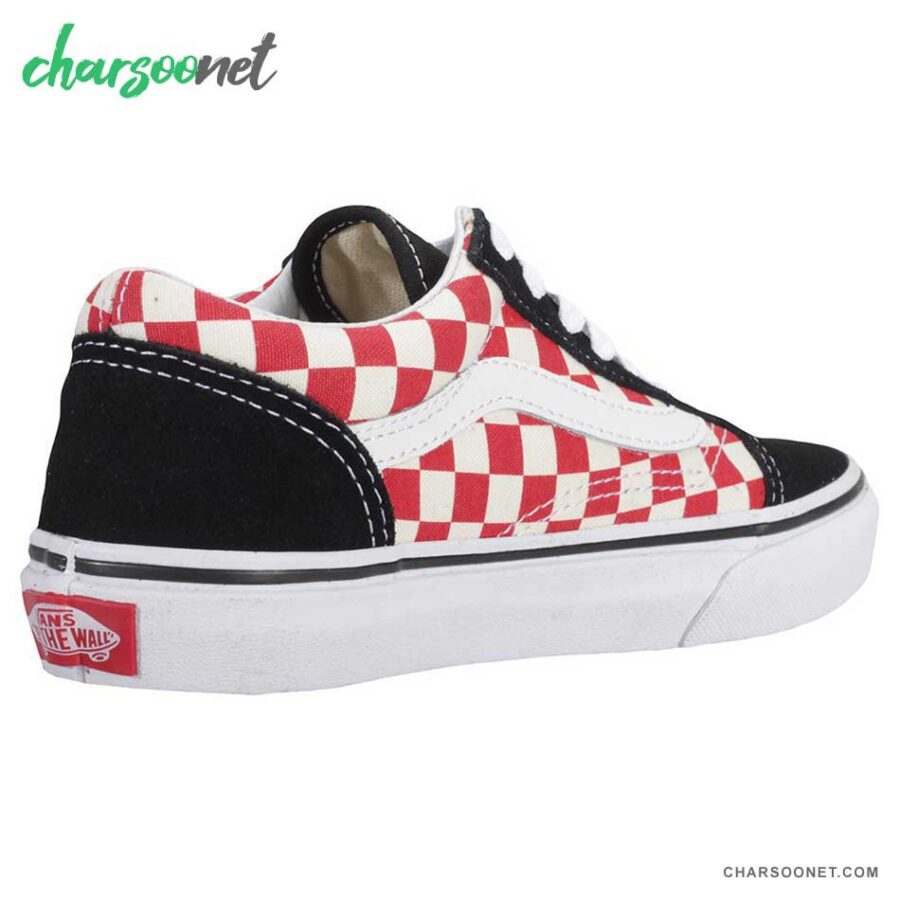 کتانی ونس دخترانه طرح شطرنجی مدل Vans Old Skool