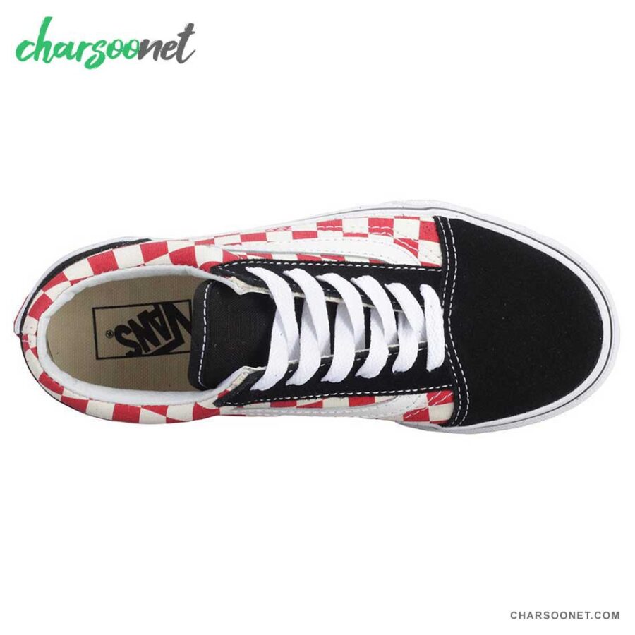 کتانی ونس دخترانه طرح شطرنجی مدل Vans Old Skool