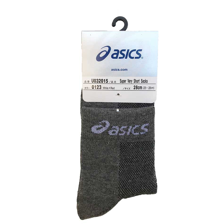 جوراب ورزشی طرح اسیکس طوسی ساق بلند جوراب ورزشی طرح اسیکس طوسی ساق بلند