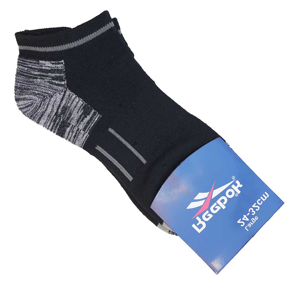 جوراب ورزشی طرح ریباک مشکی مچی جوراب ورزشی طرح ریباک مشکی مچی