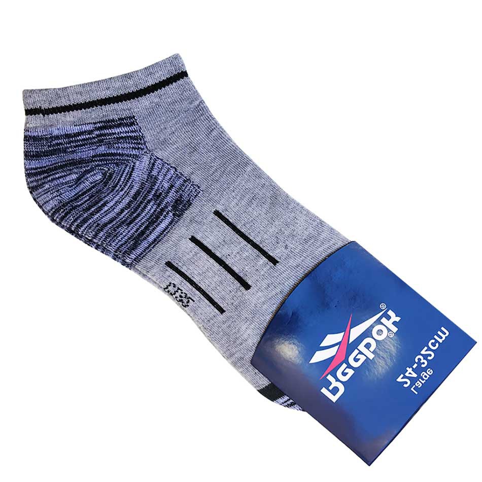 جوراب ورزشی طرح ریباک خاکستری مچی جوراب ورزشی طرح ریباک خاکستری مچی