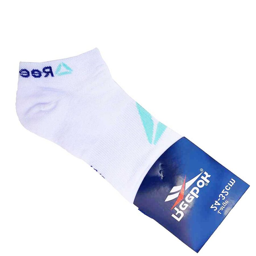 جوراب ورزشی طرح ریباک سفید مچی