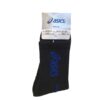 جوراب ورزشی حوله ای طرح اسیکس مشکی ساق بلند