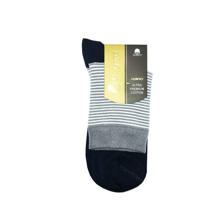 جوراب نیم ساق پسرانه بوگارو Bogaro Socks رنگ طوسی
