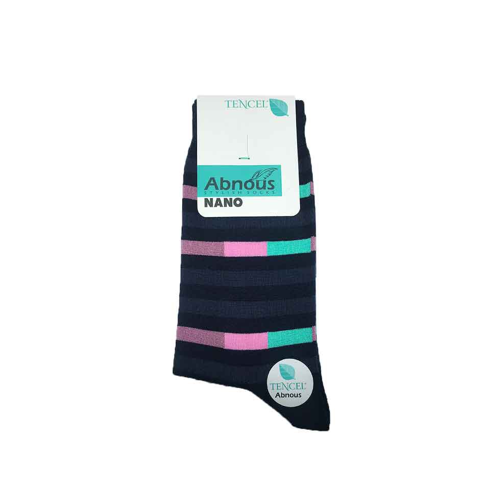 جوراب راه راه ساقدار مردانه آبنوس Abnous رنگ ترکیبی جوراب راه راه ساقدار مردانه آبنوس Abnous رنگ ترکیبی