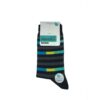 جوراب ساقدار مردانه راه راه آبنوس Abnous رنگ ترکیبی