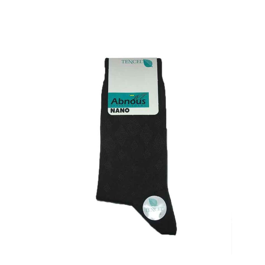 جوراب مردانه ساقدار نانو Abnous  رنگ قهوه ای