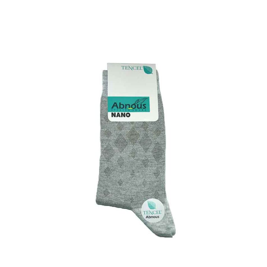 جوراب مردانه نانو آبنوس Abnous  رنگ طوسی