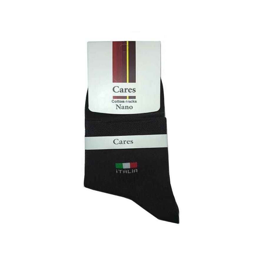 جوراب مردانه نیم ساق Cares Italia رنگ خاکستری