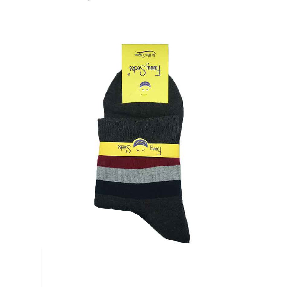جوراب نیم ساق مردانه فانی Funny Socks رنگ خاکستری جوراب نیم ساق مردانه فانی Funny Socks رنگ خاکستری