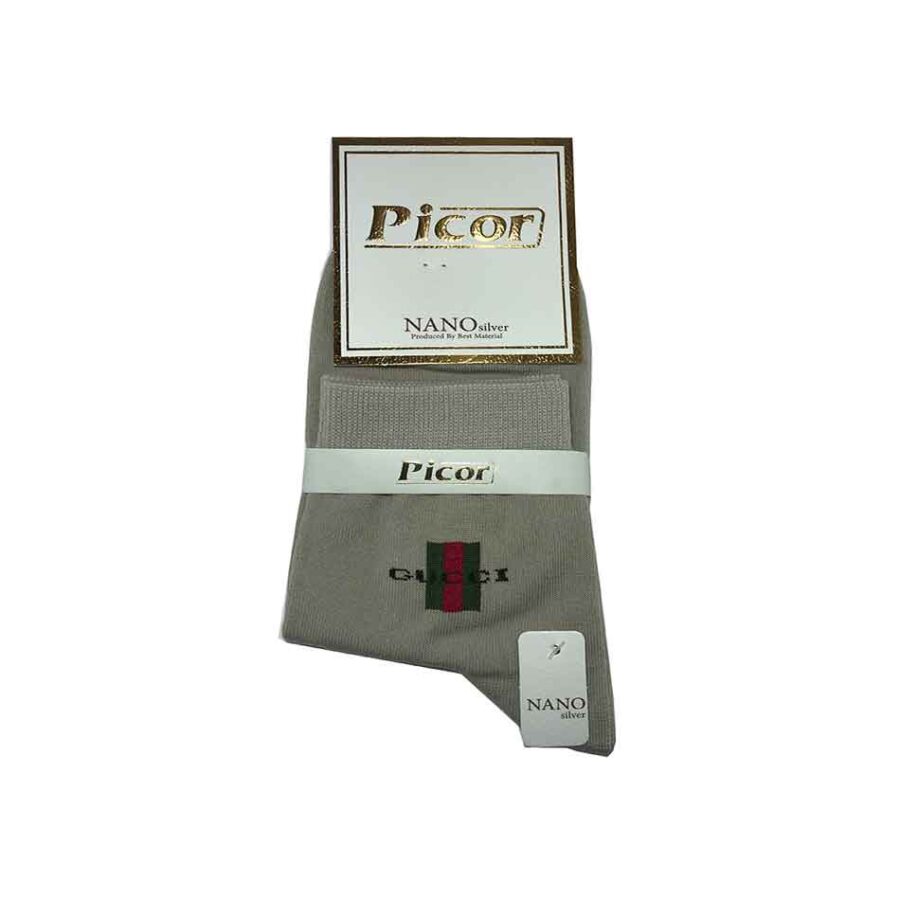 جوراب نیم ساق نانو مردانه پیکور Picor رنگ طوسی