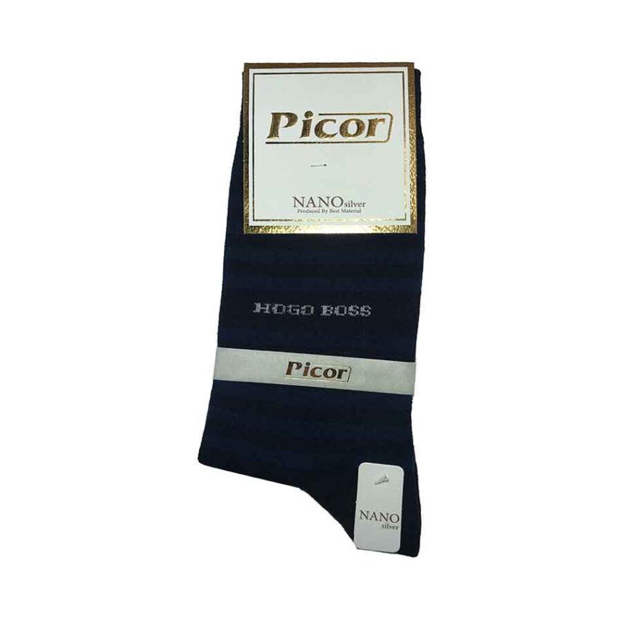 جوراب ساقدار نخی مردانه پیکور Picor رنگ سرمه ای