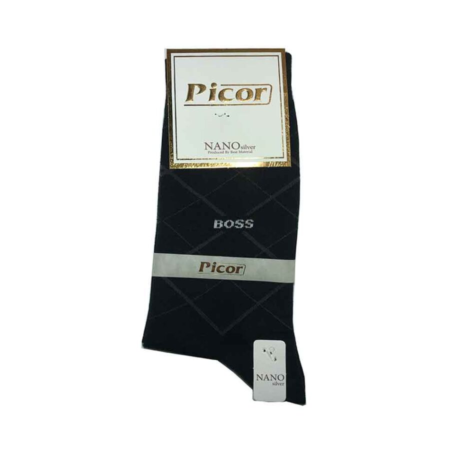 جوراب ساقدار کلاسیک مردانه نخی پیکور Picor رنگ مشکی