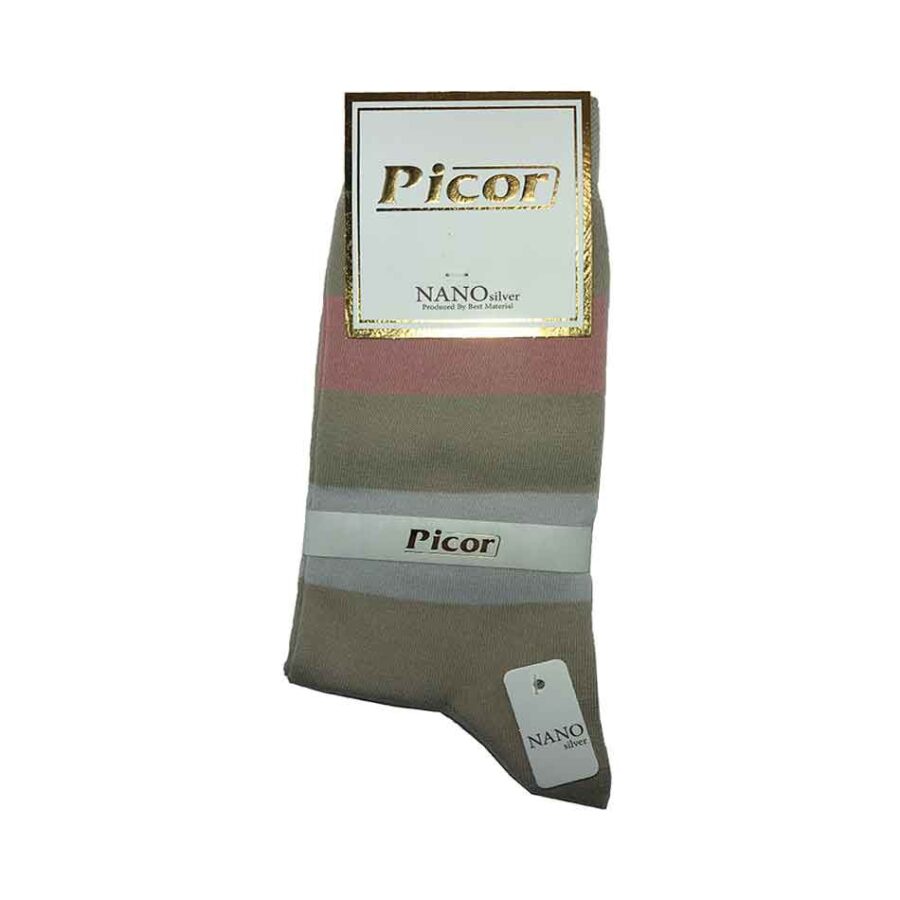 جوراب ساقدار مردانه نانو Picor رنگ کرم