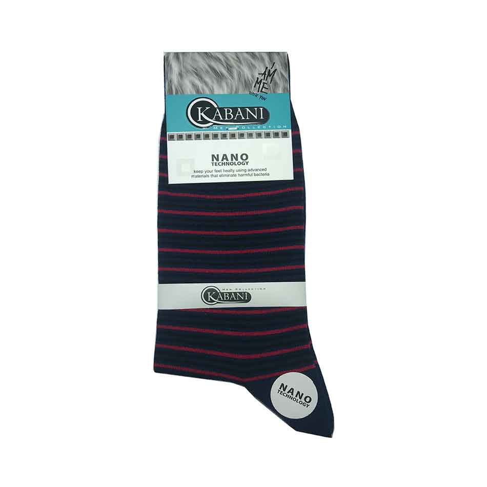 جوراب نخی ساقدار پسرانه راه راه Kabani جوراب نخی ساقدار پسرانه راه راه Kabani