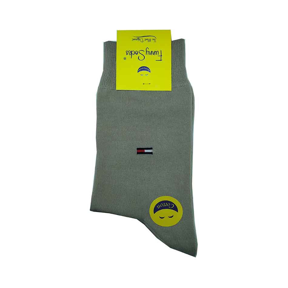 جوراب مردانه ساقدار کرم طرح تامی Funny Socks جوراب مردانه ساقدار کرم طرح تامی Funny Socks