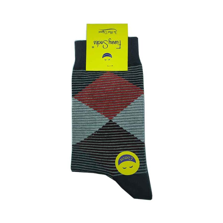 جوراب ساقدار مردانه راه راه فانی Funny Socks