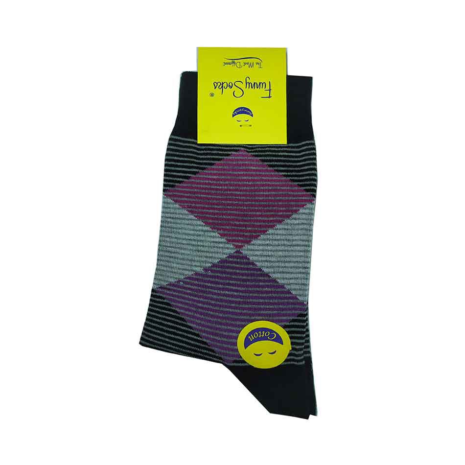 جوراب پسرانه ساقدار راه راه فانی Funny Socks جوراب پسرانه ساقدار راه راه فانی Funny Socks