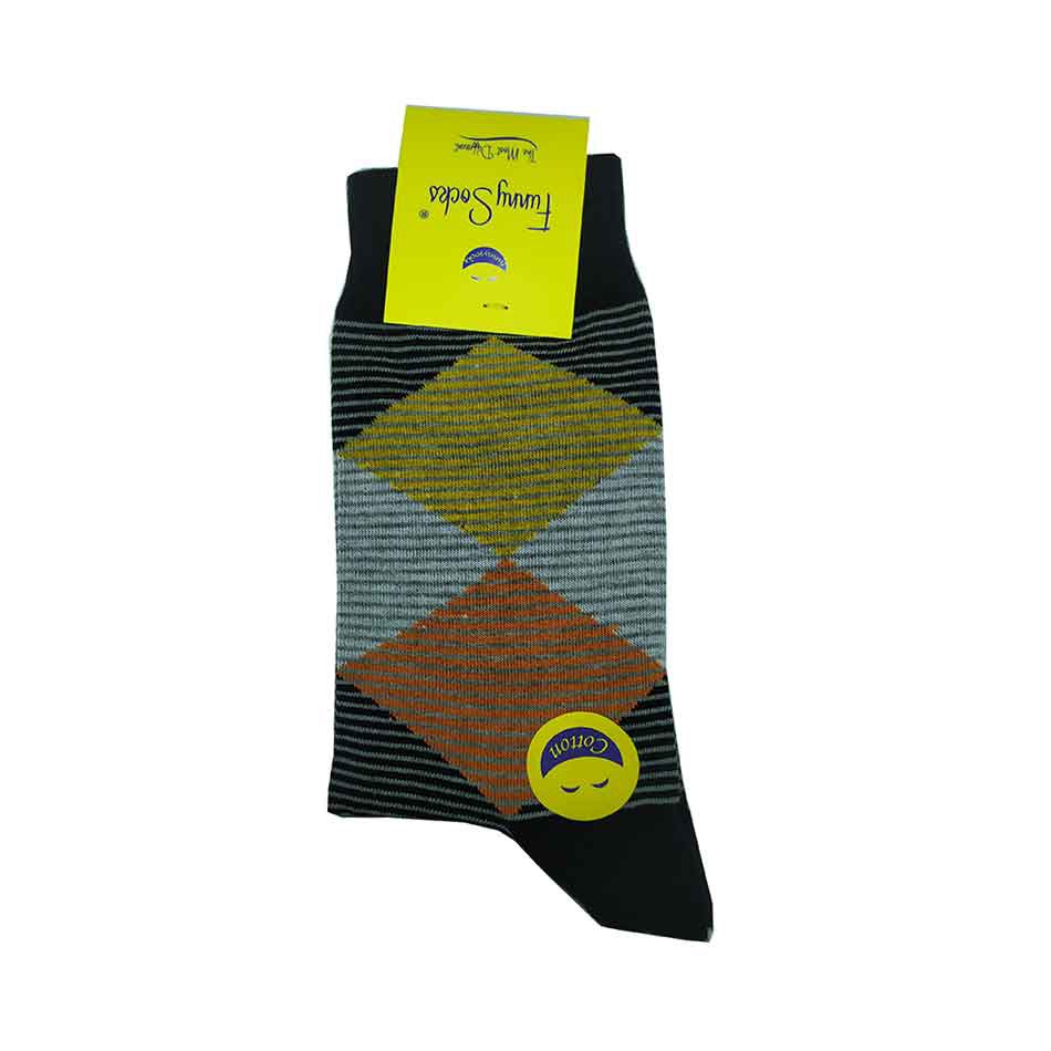 جوراب ساقدار پسرانه راه راه فانی Funny Socks جوراب ساقدار پسرانه راه راه فانی Funny Socks