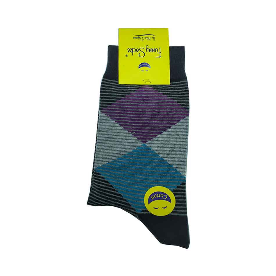 جوراب ساقدار پسرانه راه راه فانی Funny Socks جوراب ساقدار پسرانه راه راه فانی Funny Socks