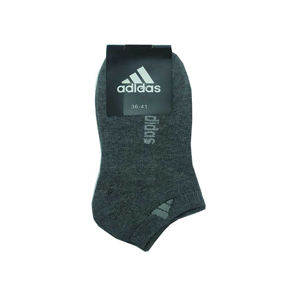 جوراب زنانه مچی اسپرت طرح برند آدیداس رنگ خاکستری جوراب زنانه مچی اسپرت طرح برند آدیداس رنگ خاکستری