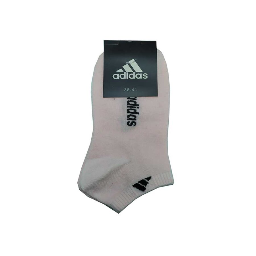 جوراب مچی زنانه طرح آدیداس رنگ سفید