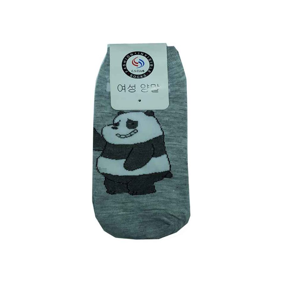 جوراب فانتزی دخترانه طرح خرس پاندای شیطون