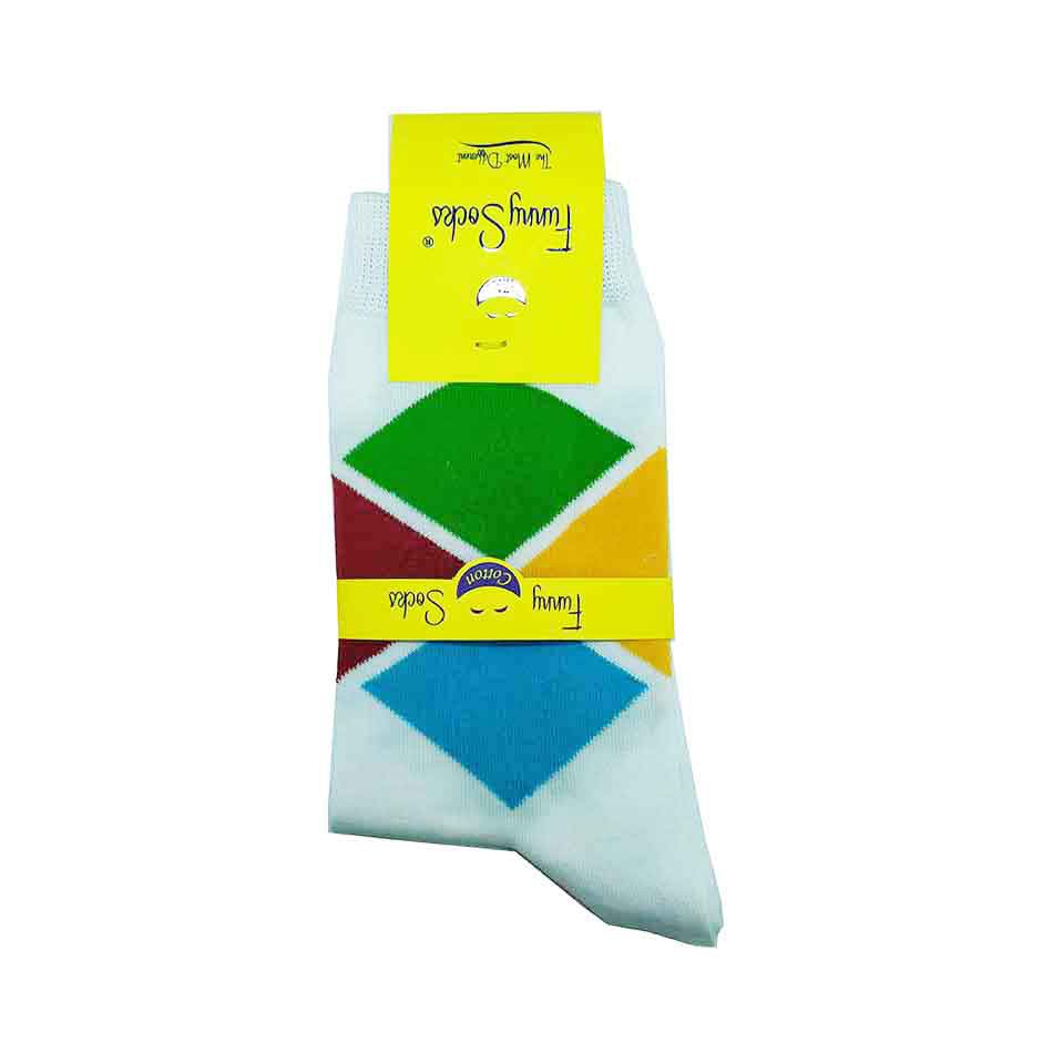 جوراب زنانه فانی با رنگ سفید جوراب زنانه فانی با رنگ سفید