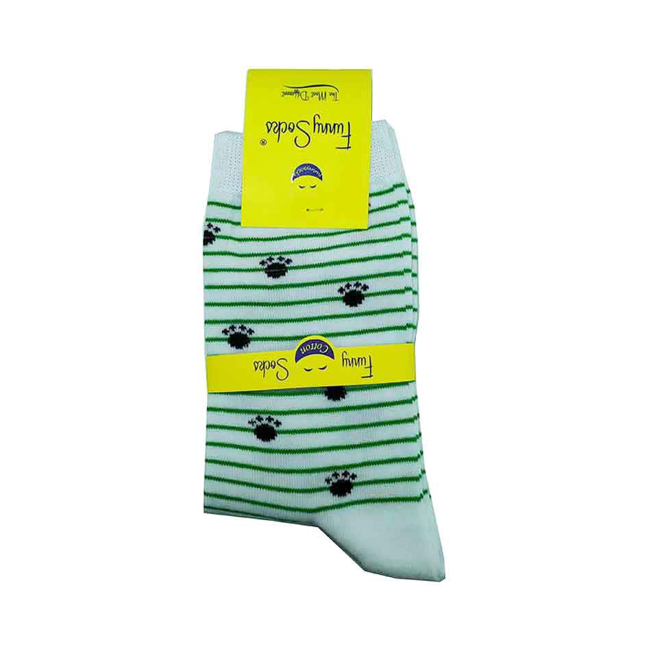 جوراب سفید اسپرت ساق بلند فانی ساکس دخترانه جوراب سفید اسپرت ساق بلند فانی ساکس دخترانه