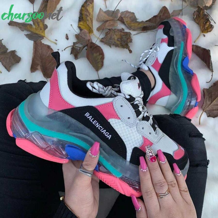 کفش ورزشی بالنسیاگا مدل Triple S pink