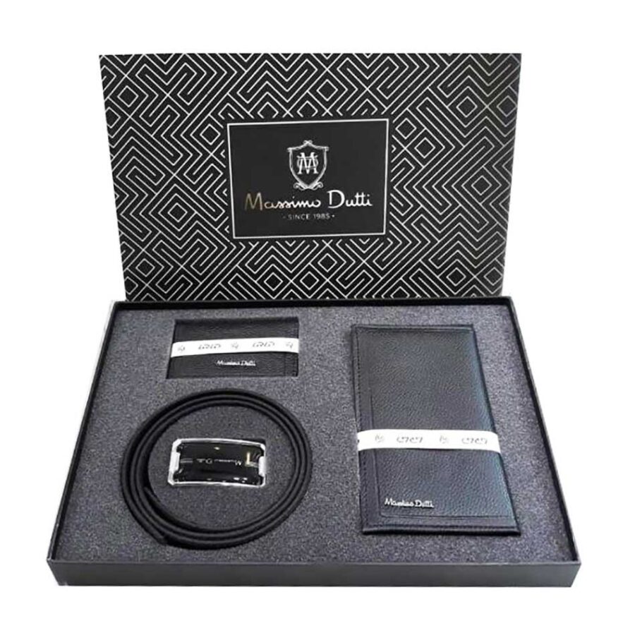 ست کیف و کمربند و جاکارتی ماسیمو دوتی Massimo Dutti