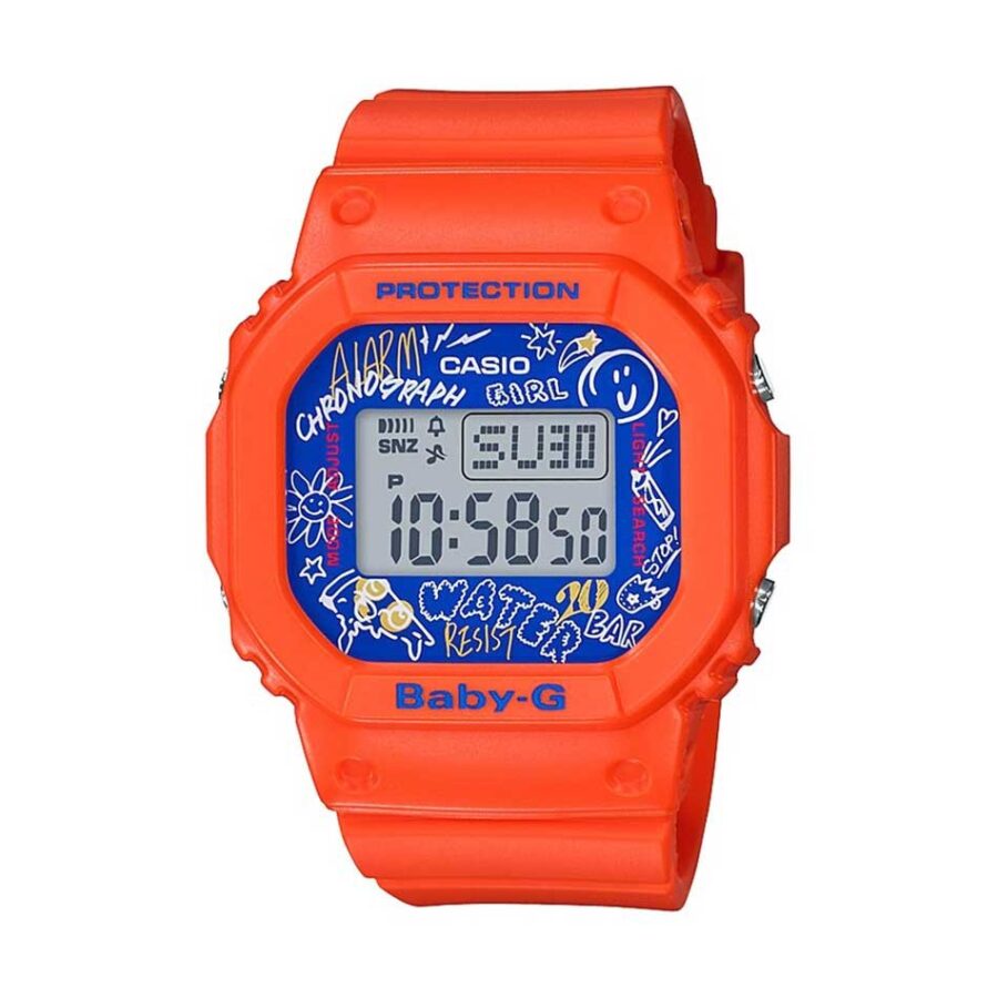 ساعت دیجیتال گرافیتی کاسیو دخترانه casio Baby-G BGD-560SK-4DR
