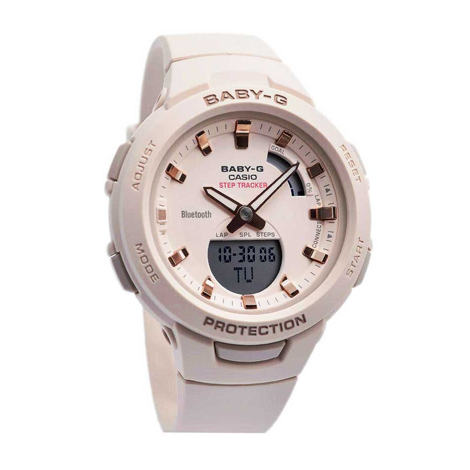 ساعت کاسیو بی بی جی زنانه Casio Baby-G Bluetooth BSA-B100-4A1DR ساعت کاسیو بی بی جی زنانه Casio Baby-G Bluetooth BSA-B100-4A1DR