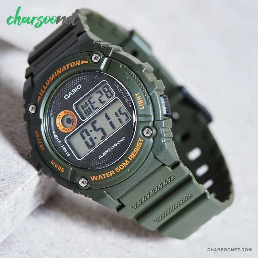 ساعت دیجیتالی مردانه کاسیو سری جنرال Casio W-216H-3BVDF