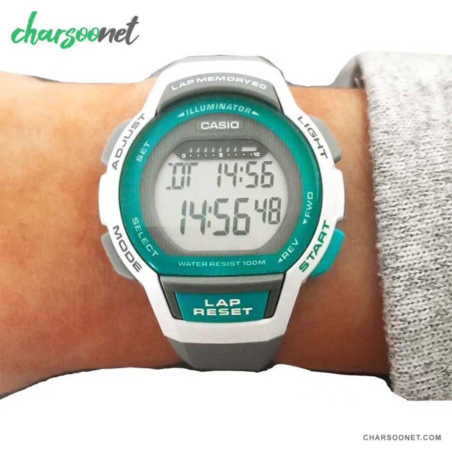 ساعت دیجیتالی زنانه کاسیو Casio Lap Memory 60 LWS-1000H-8AVDF