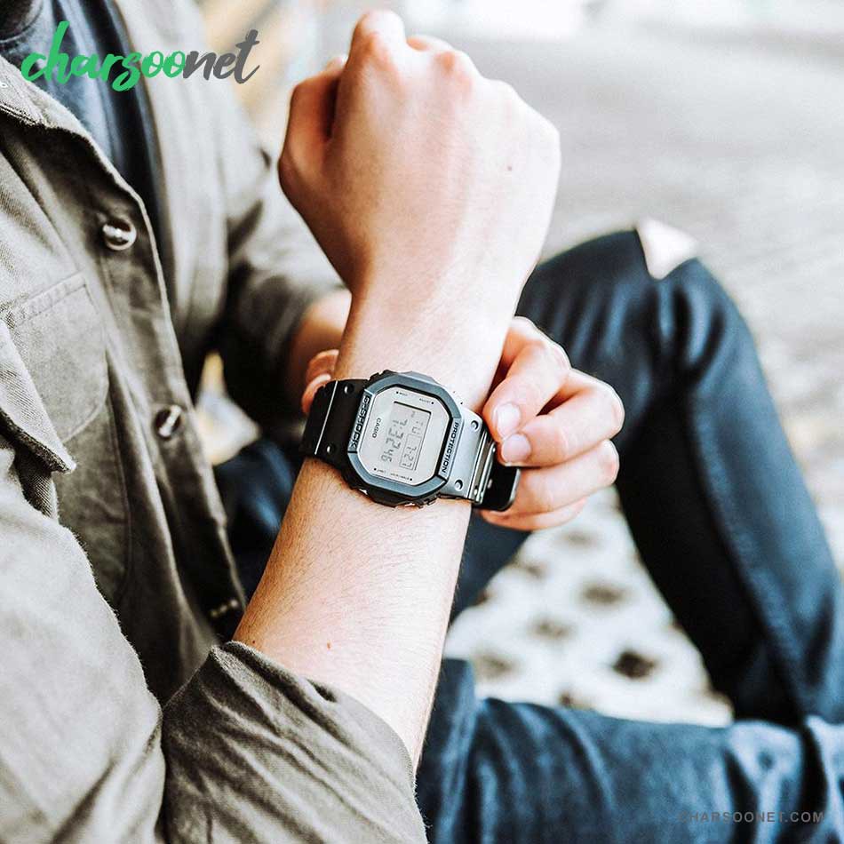 ساعت مچی مردانه جی شاک کاسیوCasio G-Shock DW-5600BBMA-1DR ساعت مچی مردانه جی شاک کاسیوCasio G-Shock DW-5600BBMA-1DR