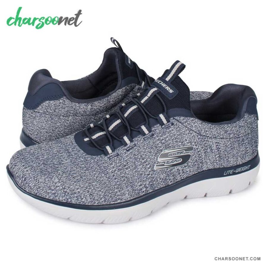 کفش مردانه اسکچرز مدل Skechers navy Summits کد 52813
