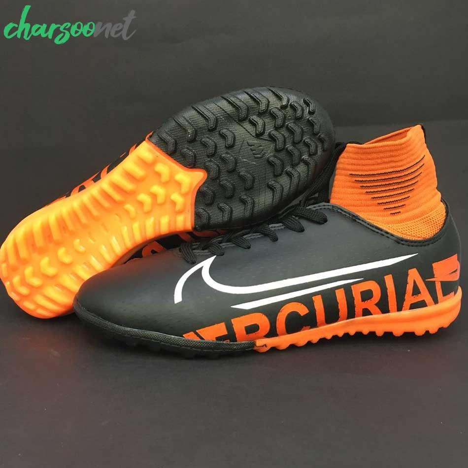 کتانی مخصوص فوتبال ساق بلند مناسب چمن مصنوعی کتانی مخصوص فوتبال ساق بلند مناسب چمن مصنوعی