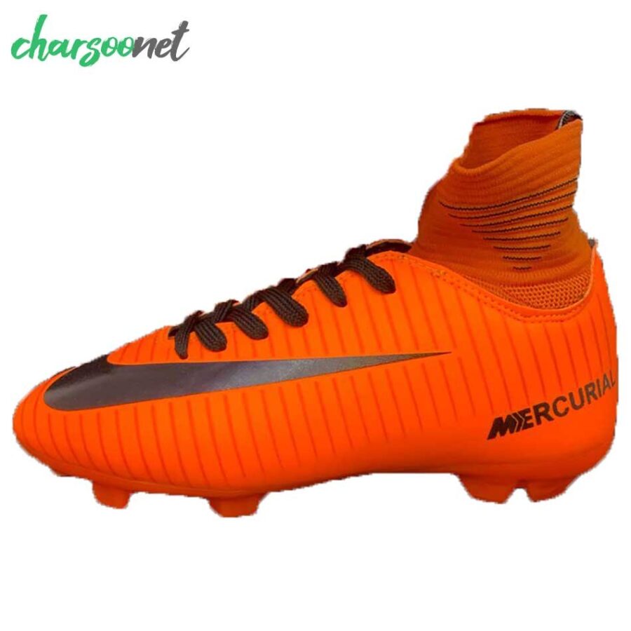 کفش فوتبال حرفه ای ساق دار مخصوص زمین چمن طبیعی