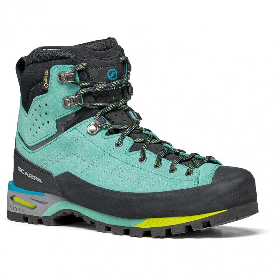 کفش کوهنوردی زنانه اسکارپا مدل ZODIAC TECH GTX WMN GREEN BLUE