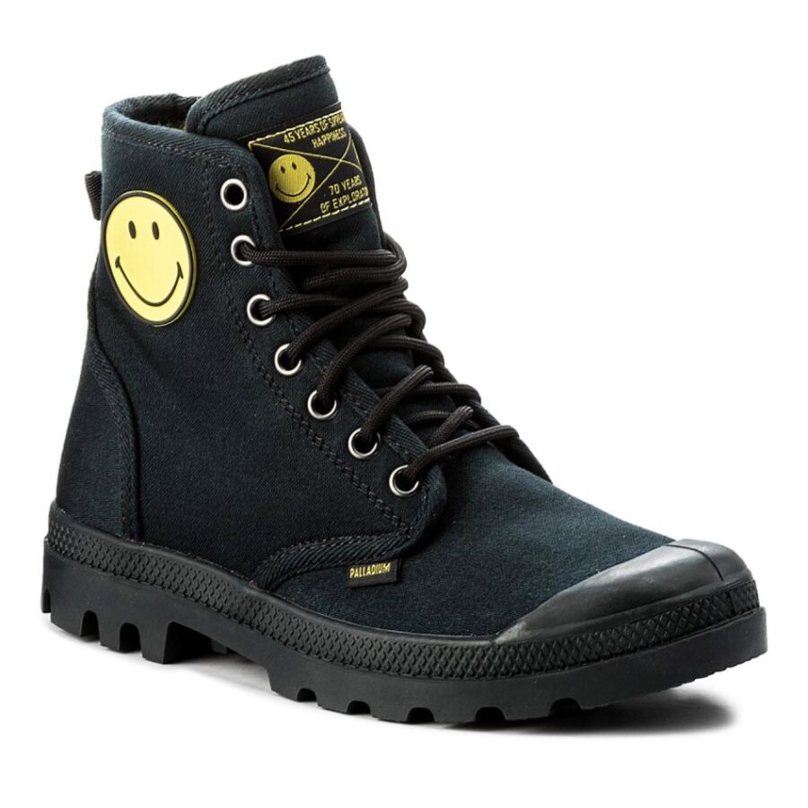بوت کوهنوردی پالادیوم طرح لبخند جیب دار Palladium x Smiley Fest Pack