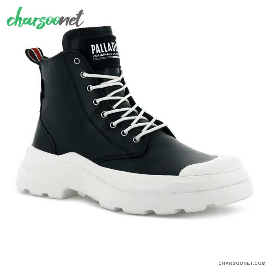 بوت چرمی پالادیوم Palladium Pallakix Mid Sk کد 76422036 بوت چرمی پالادیوم Palladium Pallakix Mid Sk کد 76422036