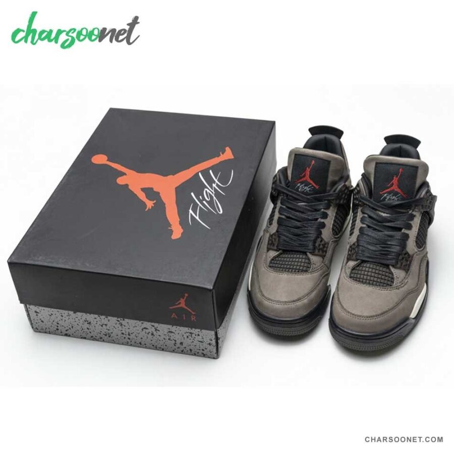 کفش نایک ایر جردن 4 تراویس اسکات Jordan 4 Travis Scott Brown